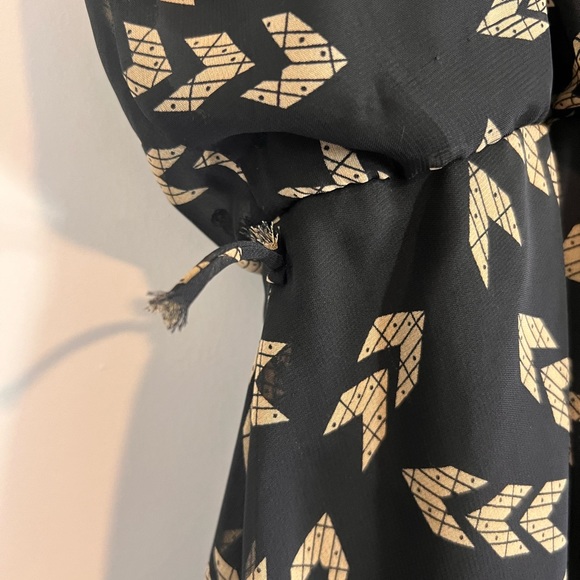 Black Poppy Aztec Mini Dress - Picture 3 of 4